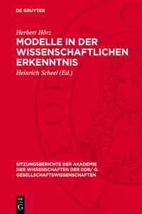 Modelle in der wissenschaftlichen Erkenntnis_cover