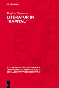 Literatur im "Kapital"_cover