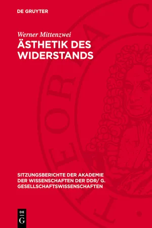 Ästhetik des Widerstands