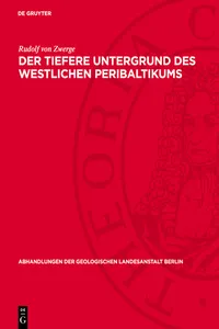 Der tiefere Untergrund des westlichen Peribaltikums_cover