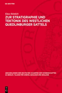 Zur Stratigraphie und Tektonik des westlichen Quedlinburger Sattels_cover