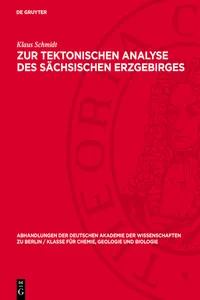 Zur tektonischen Analyse des sächsischen Erzgebirges_cover