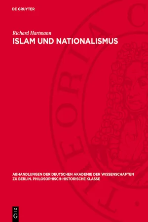 Islam und Nationalismus