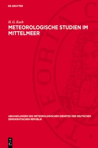 Meteorologische Studien im Mittelmeer_cover