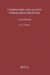 Compounds and Alloys Under High Pressure_cover