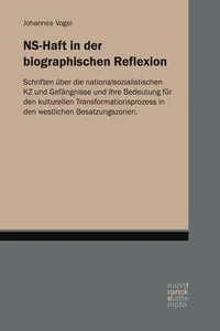 NS-Haft in der biographischen Reflexion_cover