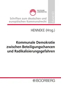 Schriften zum deutschen und europäischen Kommunalrecht_cover