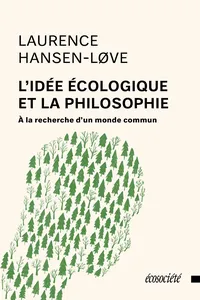 L'idée écologique et la philosophie_cover