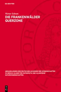 Die Frankenwälder Querzone_cover