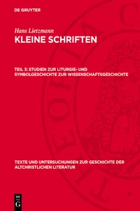 Studien zur Liturgie- und Symbolgeschichte zur Wissenschaftsgeschichte_cover