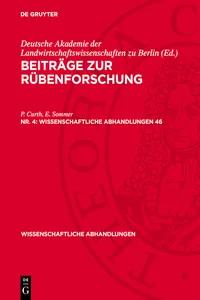 Beiträge zur Rübenforschung. Nr. 4_cover