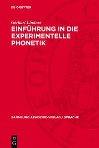 Einführung in die experimentelle Phonetik_cover