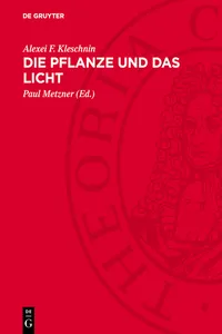 Die Pflanze und das Licht_cover