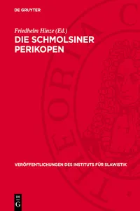 Die Schmolsiner Perikopen_cover