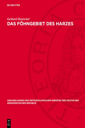 Das Föhngebiet des Harzes