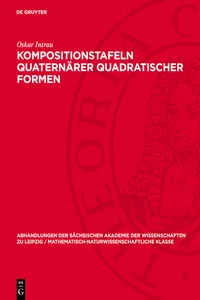 Kompositionstafeln quaternärer quadratischer Formen_cover