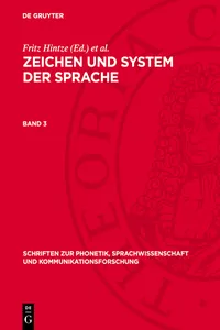 Zeichen und System der Sprache. Band 3_cover