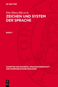 Zeichen und System der Sprache. Band 2_cover