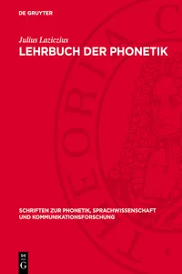 Lehrbuch der Phonetik_cover