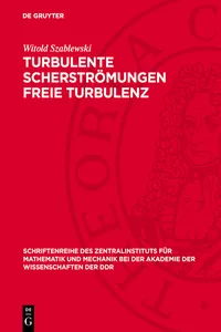 Turbulente Scherströmungen freie Turbulenz_cover