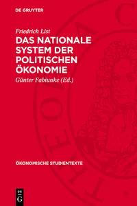 Das nationale System der politischen Ökonomie_cover