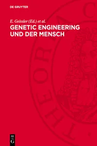 Genetic engineering und der Mensch_cover