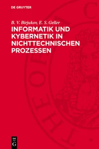 Informatik und Kybernetik in nichttechnischen Prozessen_cover