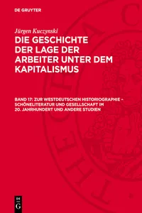 Zur Westdeutschen Historiographie – Schöneliteratur und Gesellschaft im 20. Jahrhundert und andere Studien_cover