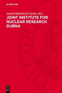 Joint Institute for Nuclear Research Dubna_cover