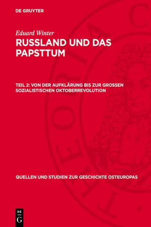 Von der Aufklärung bis zur Grossen Sozialistischen Oktoberrevolution