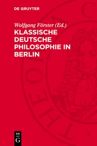 Klassische deutsche Philosophie in Berlin_cover