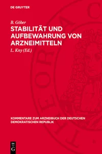 Stabilität und Aufbewahrung von Arzneimitteln_cover