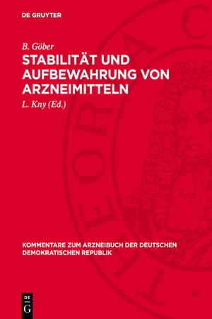 Stabilität und Aufbewahrung von Arzneimitteln