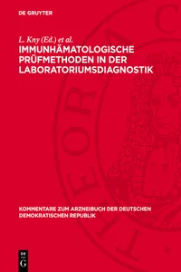 Immunhämatologische Prüfmethoden in der Laboratoriumsdiagnostik_cover