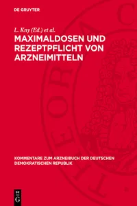 Maximaldosen und Rezeptpflicht von Arzneimitteln_cover