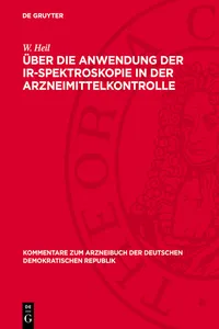 Über die Anwendung der IR-Spektroskopie in der Arzneimittelkontrolle_cover