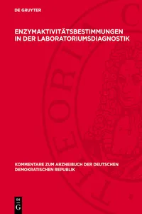 Enzymaktivitätsbestimmungen in der Laboratoriumsdiagnostik_cover