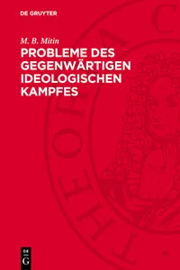 Probleme des gegenwärtigen ideologischen Kampfes_cover