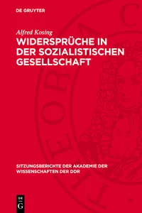 Widersprüche in der sozialistischen Gesellschaft_cover