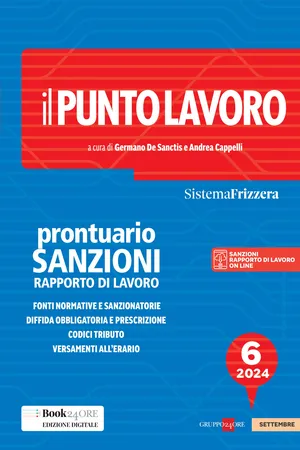 Il Punto Lavoro 6/2024 - Prontuario Sanzioni Rapporto di Lavoro