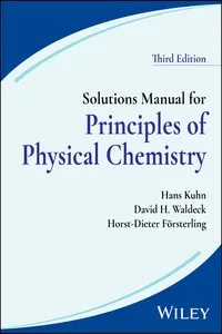 Solutions Manual for Principles of Physical Chemistry, 3rd Edition_cover