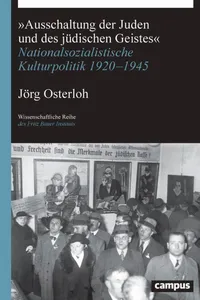 »Ausschaltung der Juden und des jüdischen Geistes«_cover