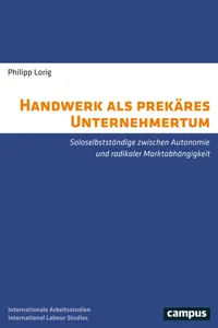 Handwerk als prekäres Unternehmertum_cover