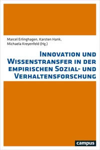 Innovation und Wissenstransfer in der empirischen Sozial- und Verhaltensforschung_cover