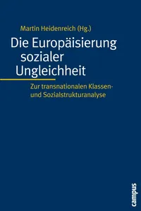 Die Europäisierung sozialer Ungleichheit_cover