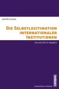 Die Selbstlegitimation internationaler Institutionen_cover