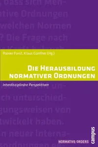 Die Herausbildung normativer Ordnungen_cover