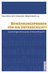 Bewährungsproben für die Unterschicht?_cover