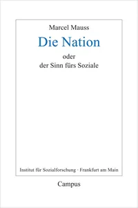 Die Nation oder Der Sinn fürs Soziale_cover