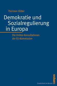 Demokratie und Sozialregulierung in Europa_cover